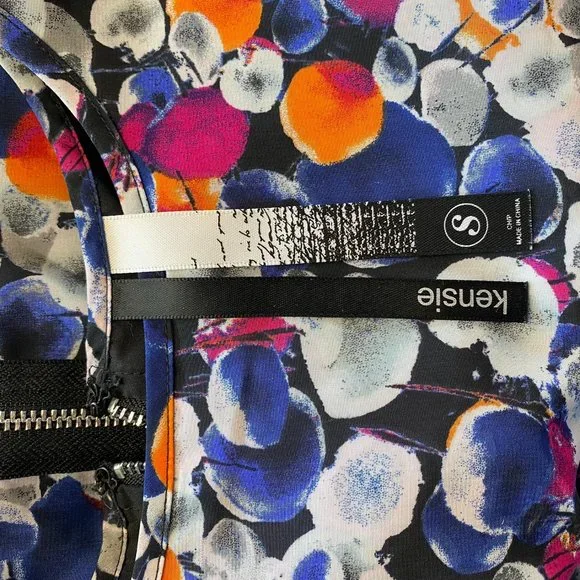 Kensie Color Pops Lace-Inset Dress Indigo Combo - Picture 10 of 14